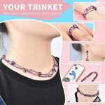900PCS Glass Beads Bracelet Making Kit | Round Bicone Seed Rock Beads Pendant Set - Image 6