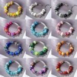 200PCS European Large Hole Beads | Rainbow Rhinestone Spacer Beads for Jewelry Making - Image 4