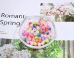 100PCS 8mm Striped Resin Beads | Clear Mixed Color Spacer Beads for Jewelry Making - Image 4