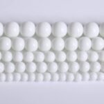 6mm Natural White Porcelain Agate Beads | 66PCS Round Stone Beads for Jewelry Making - Image 2