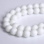 6mm Natural White Porcelain Agate Beads | 66PCS Round Stone Beads for Jewelry Making - Image 4