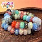 50PCS Large Hole Resin Hair Beads | Mixed Color Beads for Braids & Jewelry Making - Image 2