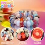 50PCS Large Hole Resin Hair Beads | Mixed Color Beads for Braids & Jewelry Making - Image 4