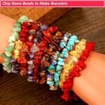 420PCS Pink Quartz Chip Stone Beads | Irregular Crystal Beads for Jewelry Making - Image 4