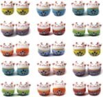 30PCS Lucky Cat Ceramic Beads | Maneki Neko Porcelain Beads for Jewelry Making