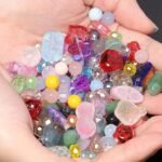 Assorted Glass Beads for Jewelry Making | Colorful Crystal Style Mix (160g)