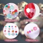 Assorted Glass Beads for Jewelry Making | Colorful Crystal Style Mix (160g) - Image 3