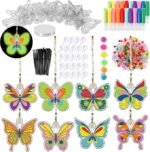 32 Sets Butterfly Sun Catcher Kits for Adults and Kids DIY Window Art Crafts - Image 2