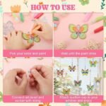 32 Sets Butterfly Sun Catcher Kits for Adults and Kids DIY Window Art Crafts - Image 5