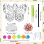 32 Sets Butterfly Sun Catcher Kits for Adults and Kids DIY Window Art Crafts - Image 3