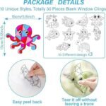 30PCS Ocean Animal Suncatcher Kit | Under the Sea DIY Window Art Crafts - Image 2
