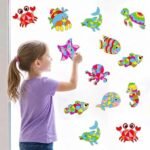 30PCS Ocean Animal Suncatcher Kit | Under the Sea DIY Window Art Crafts