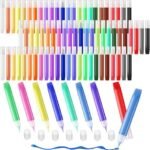 24 Suncatcher Paint Pens Set | Neon Window Markers for Stained Glass Crafts - Image 3