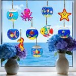 30 Sets Fishbowl Suncatcher Craft Kits | DIY Sea Animal Window Art Kit - Image 2