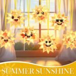 30PCS Sun Face Tissue Paper Suncatcher Craft Kit | DIY Stained Glass Window Art - Image 5