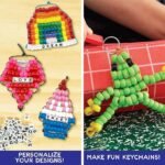 Bead Pet Craft Kit | DIY Keychain Making | Animal Bead Creations | Alphabet Beads Activity - Image 3