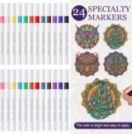 48PCS Animal Mandala Suncatcher Kit | DIY Stained Glass Window Art with Markers - Image 3