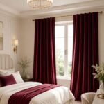 Dark Red Velvet Curtains | Custom Window Drapes | Luxury Room Curtains | Extra Long Panels | Bedroom Living Room Decor - Image 10
