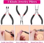 1857PCS Jewelry Making Supplies Kit | Findings Tools Wires Chains & Earring Hooks - Image 2