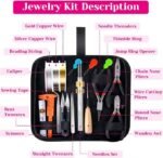 1857PCS Jewelry Making Supplies Kit | Findings Tools Wires Chains & Earring Hooks - Image 5