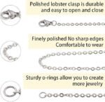 60FT Jewelry Chain Set 6 Colors | Cable Link Chains for Necklaces Bracelets & Earrings - Image 3