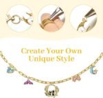 20FT Gold & Silver Necklace Chain Kit | DIY Bracelet Chains with Charms and Jewelry Findings - Image 2