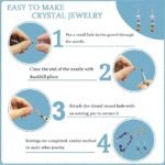 1200PCS Crystal Beads Jewelry Making Kit with Pliers & Findings for Bracelets Earrings Rings - Image 4