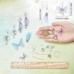 Butterfly Wing Earring Making Kit with Fairy Charms & Teardrop Beads | 10 Pairs DIY Set - Image 4