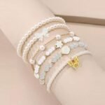 1178PCS Pearl Beads Jewelry Making Kit with Flower Rhinestone Beads for Bracelets & Necklaces - Image 2
