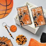 990PCS Basketball Keychain Making Kit | 30 Set Sports Bead DIY Key Chain Craft Kit - Image 6