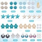 259PCS Turtle & Starfish Beads Kit | Ocean Shell Charms for Boho Jewelry Making - Image 3