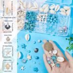 259PCS Turtle & Starfish Beads Kit | Ocean Shell Charms for Boho Jewelry Making - Image 4