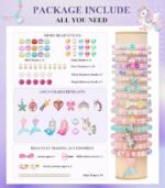 900PCS Mermaid Bracelet Making Kit with Ocean Pearl Shell & Butterfly Beads for Jewelry - Image 2