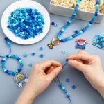 24 Set Father's Day Bead Necklace Craft Kit | DIY Wooden Pendant Jewelry Making Set