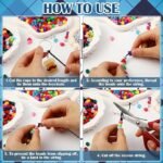 36 Set Father's Day Bead Keychain Craft Kit | DIY Letter Beads & Acrylic Keyrings - Image 3