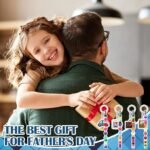 36 Set Father's Day Bead Keychain Craft Kit | DIY Letter Beads & Acrylic Keyrings - Image 4