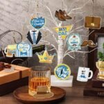 15PCS Father’s Day Diamond Painting Keychains | 5D DIY Dad Gift Key Ring Craft Set - Image 2