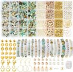 1562PCS Natural Stone Jewelry Making Kit | Gemstone Beads for Bracelets & Necklaces