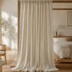Rust Bed Canopy Curtain | Cotton Four Corner Canopy | Boho Bedroom Drapes | Decorative Bed Valance | Cozy Room Decor - Image 8