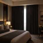 Black Velvet Blackout Curtains | Thick Light Blocking Drapes, Heat Insulation Panel - Image 2