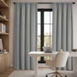 100% Blackout Curtain Panel | Modern Polyester Rod Pocket Drapes - Image 8