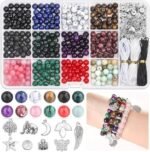 473PCS Stone Jewelry Making Kit | Crystal Beads Bracelet Making Set for Adults