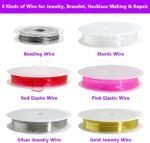 4 Layer Jewelry Making Supplies Kit | Beads Charms Tools Wire & Findings Set - Image 4