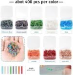 6112PCS Glass Tube Beads Kit | 2x9mm Bugle Delica Beads for Jewelry Making - Image 2