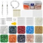 6112PCS Glass Tube Beads Kit | 2x9mm Bugle Delica Beads for Jewelry Making