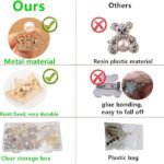 72PCS Pearl & Rhinestone Sock Charms Kit with Gold Brooch Pins | DIY Clothing Accessories - Image 3
