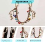 Braided Beaded Rope Keychain for Handbags | Chain Purse Charm Accessory for Women - Image 4
