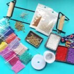Frame Bead Loom Kit with 17250 Seed Beads | DIY Boho Bracelet & Jewelry Making Set