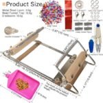 Adjustable Bead Loom Kit with Seed Beads | Jewelry Making Set with Needles & Tools - Image 2