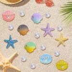 Ocean Starfish Shell Pearl Bag Charms for Beach Tote Bags Decorative Accessories - Image 2